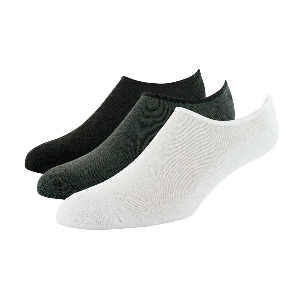 SOFSOLE 3Pk Cushioned NoShow Socks Large
